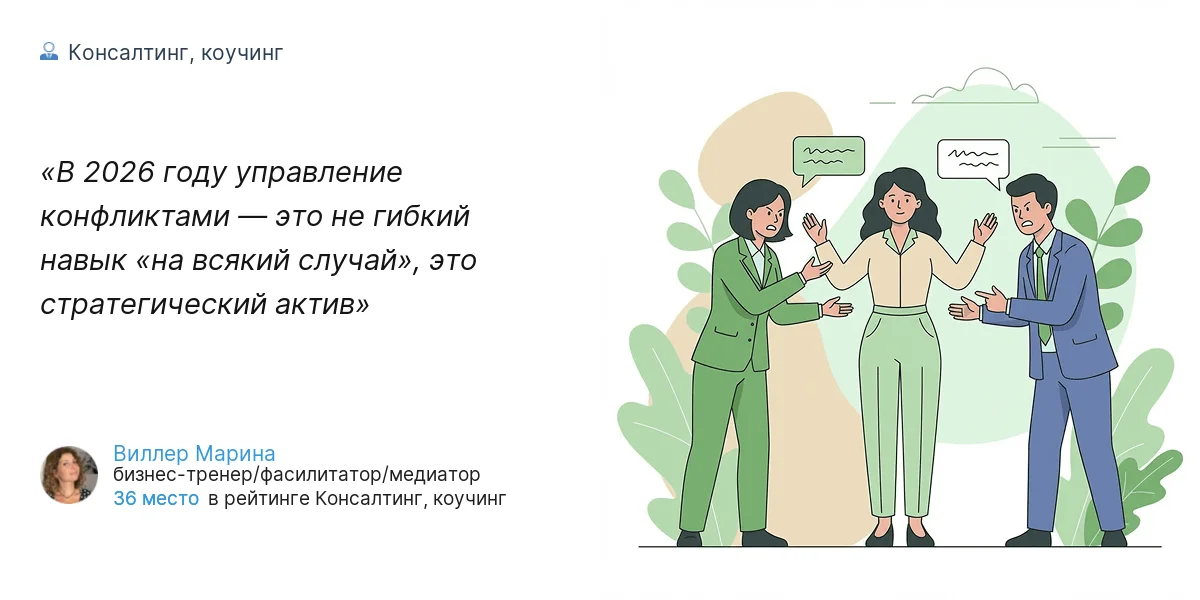 В 2026 году управление конфликтами — это не гибкий навык 