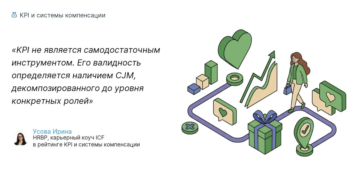 KPI не является самодостаточным инструментом. Его валидность определяется наличием CJM, декомпозированного до уровня конкретных ролей