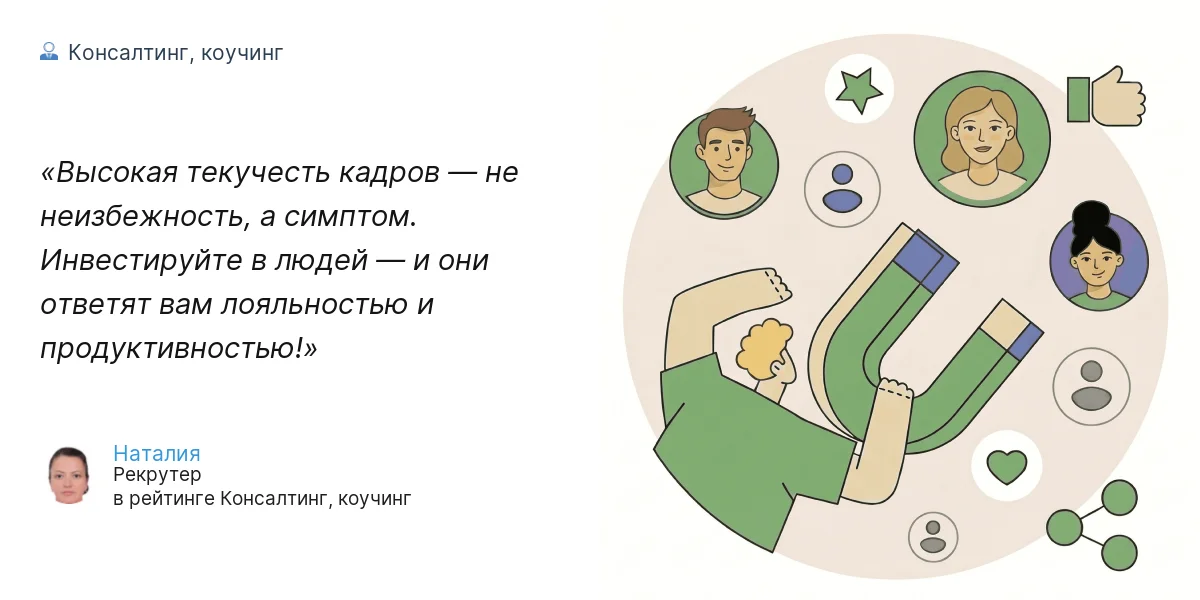 Высокая текучесть кадров — не неизбежность, а симптом. Инвестируйте в людей — и они ответят вам лояльностью и продуктивностью!