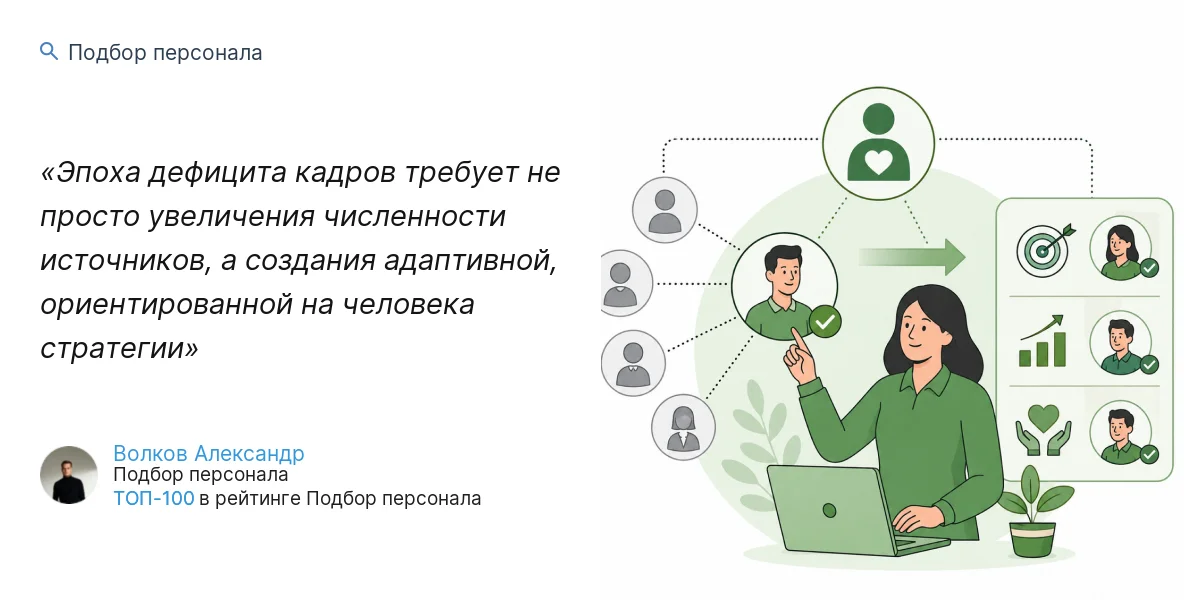 Эпоха дефицита кадров требует не просто увеличения численности источников, а создания адаптивной, ориентированной на человека стратегии