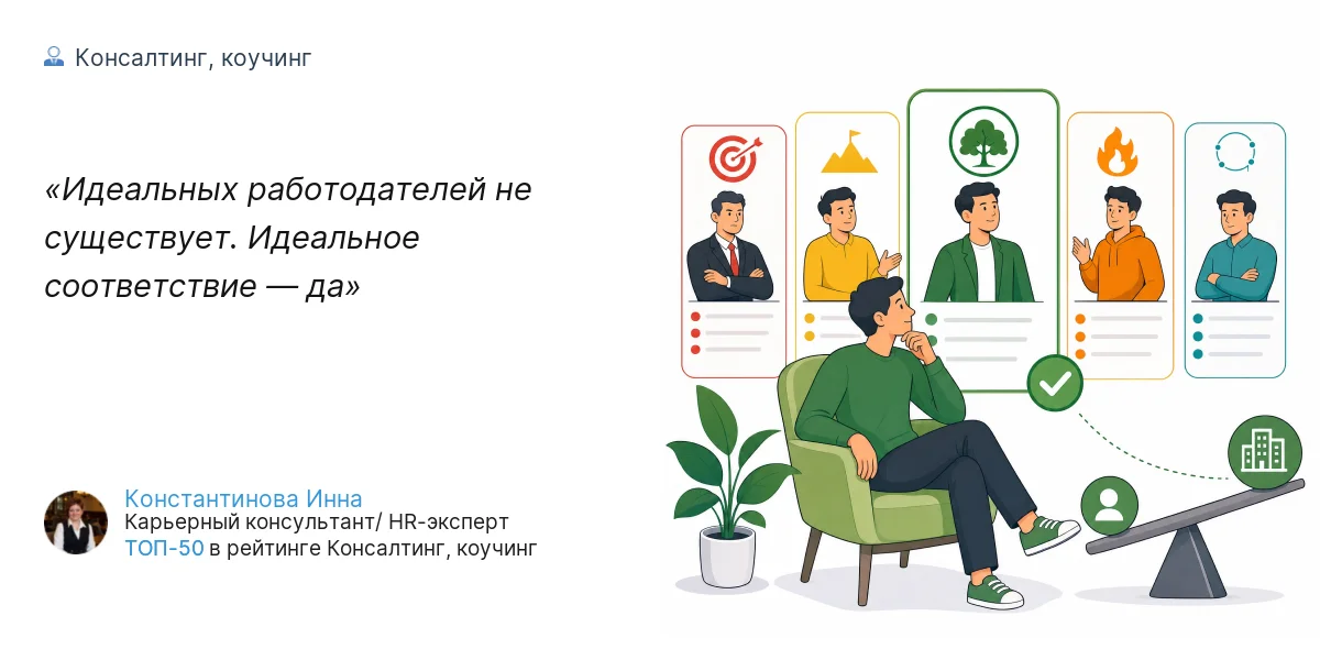 Идеальных работодателей не существует. Идеальное соответствие — да