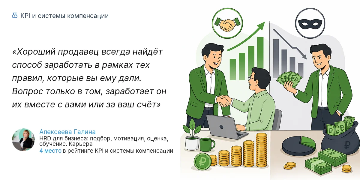 Хороший продавец всегда найдёт способ заработать в рамках тех правил, которые вы ему дали. Вопрос только в том, заработает он их вместе с вами или за ваш счёт