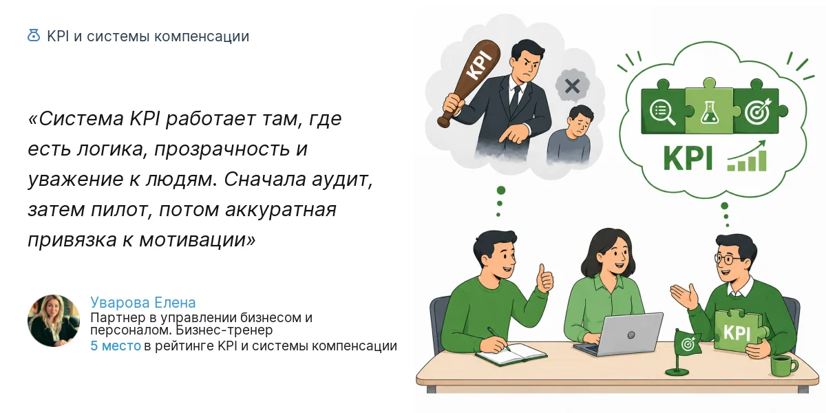 Система KPI работает там, где есть логика, прозрачность и уважение к людям. Сначала аудит, затем пилот, потом аккуратная привязка к мотивации