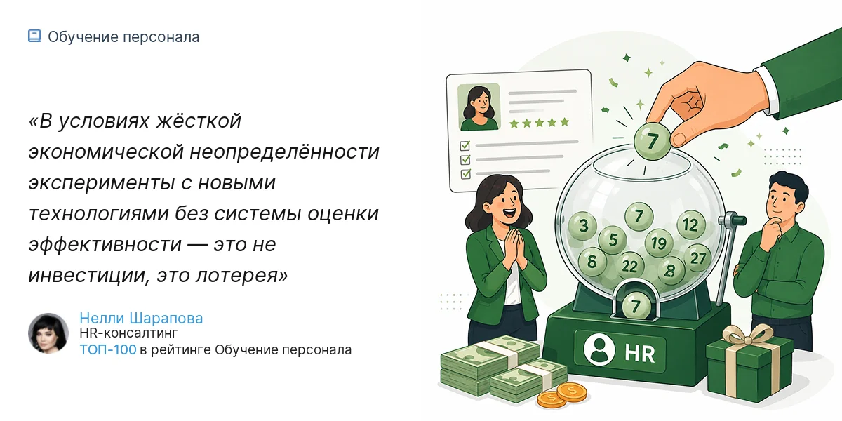 В условиях жёсткой экономической неопределённости эксперименты с новыми технологиями без системы оценки эффективности — это не инвестиции, это лотерея