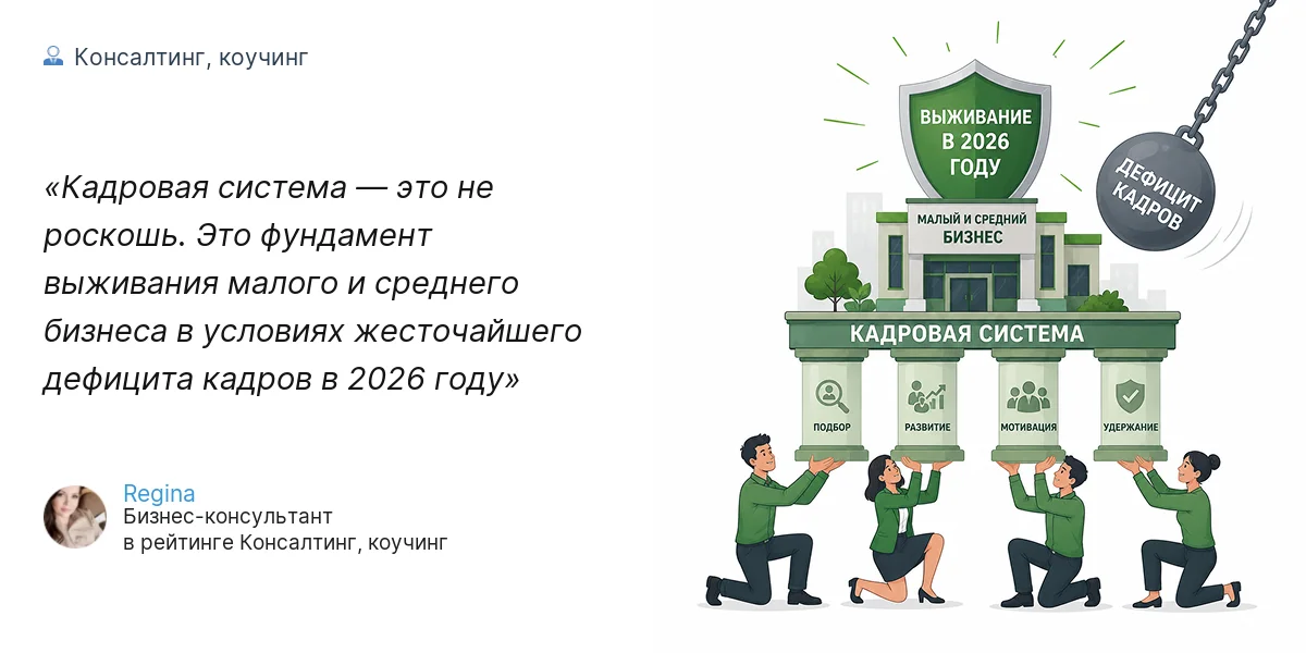 Кадровая система — это не роскошь. Это фундамент выживания малого и среднего бизнеса в условиях жесточайшего дефицита кадров в 2026 году