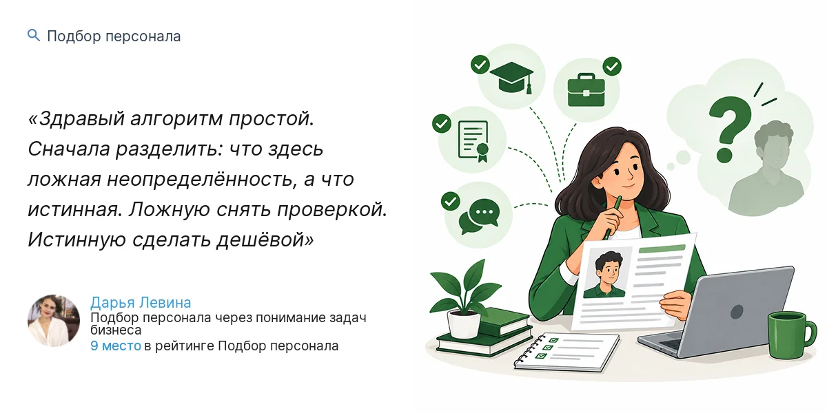 Здравый алгоритм простой. Сначала разделить: что здесь ложная неопределённость, а что истинная. Ложную снять проверкой. Истинную сделать дешёвой
