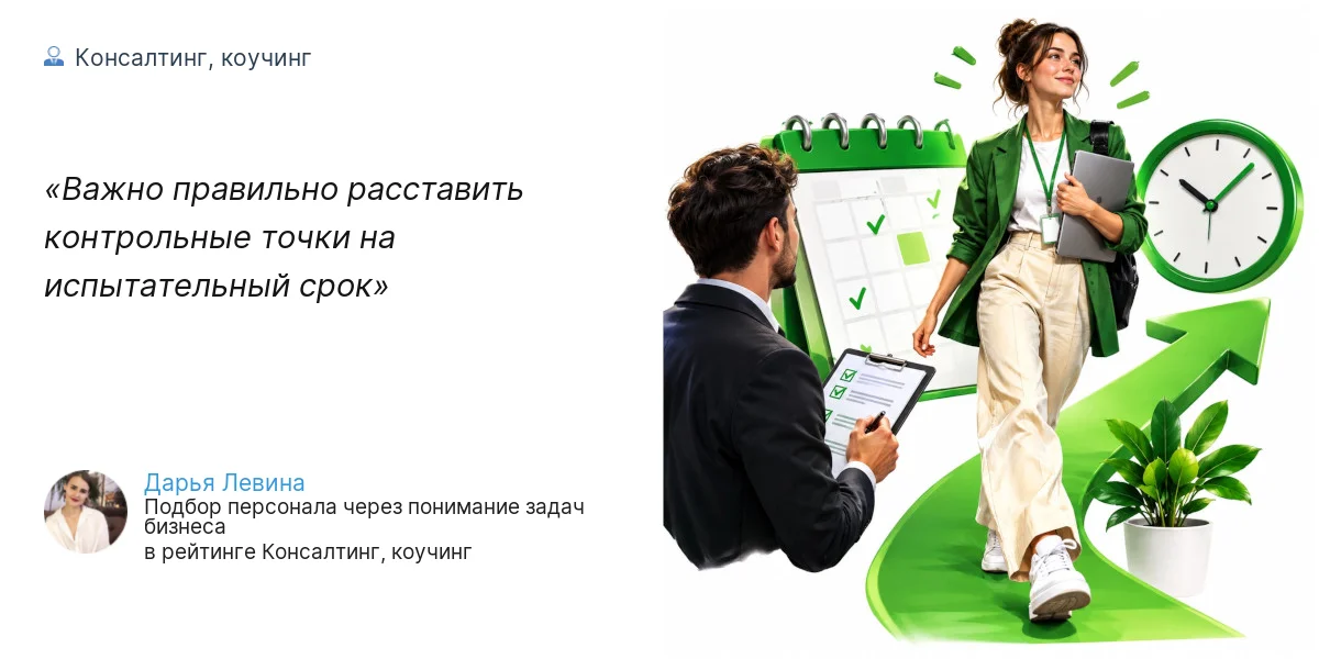 Важно правильно расставить контрольные точки на испытательный срок