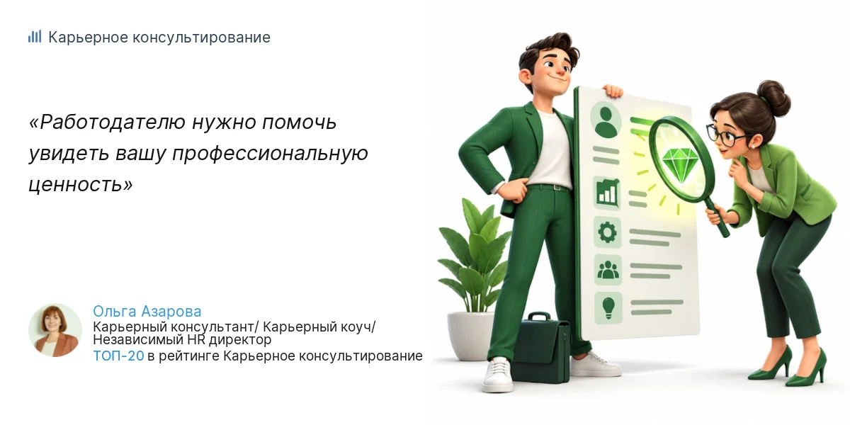 Работодателю нужно помочь увидеть вашу профессиональную ценность