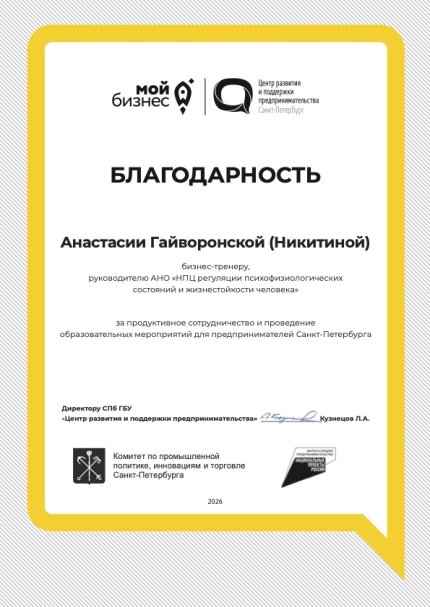 Анастасия Никитина дипломы и сертификаты эксперта id-13389