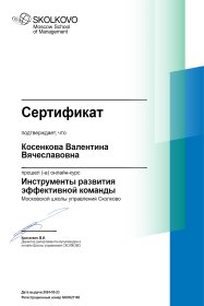 Валентина Аудит процессов и создание системы мотивации с нуля